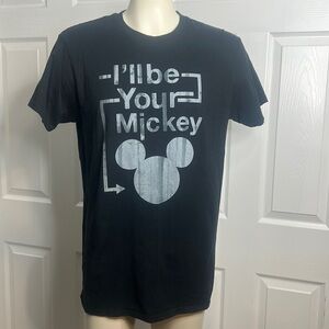 Disneyland Black Gray I'll Be Your Mickey T Shirt L Summer Travel